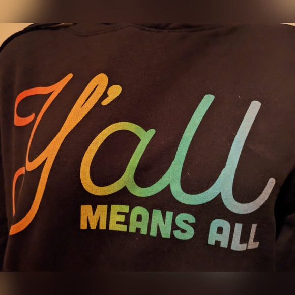 'Y'all Means All' Relaxed Fit Hoodie - Picture 2 of 4